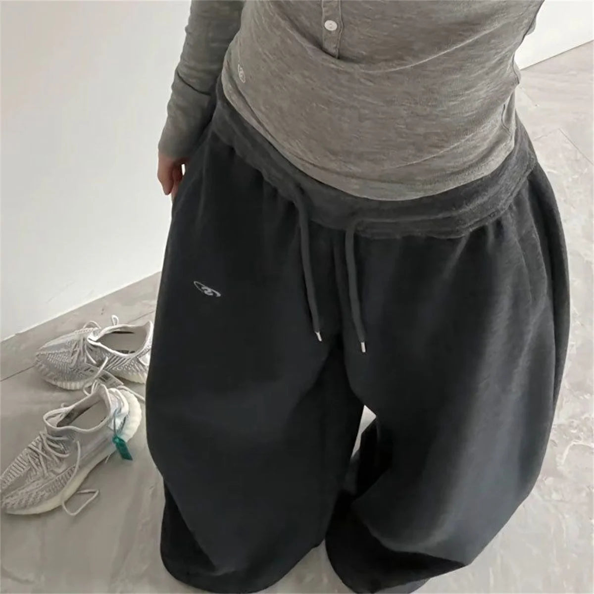 Pantalones de chándal holgados para mujer