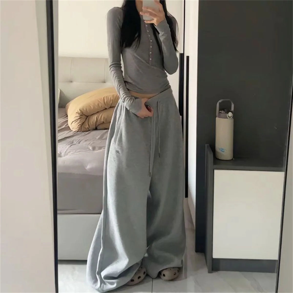 Pantalones de chándal holgados para mujer