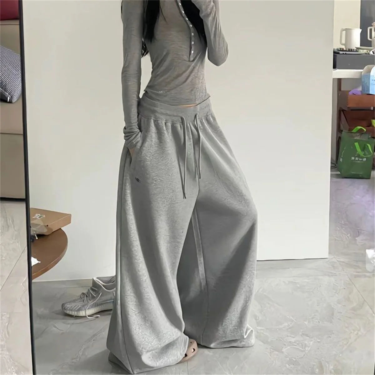 Pantalones de chándal holgados para mujer