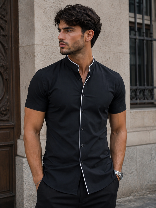 Camisa causal de manga corta