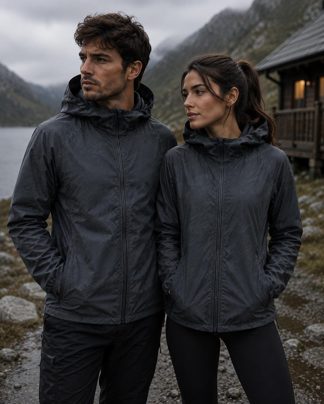 Chaqueta Unisex impermeable de senderismo LNGXO