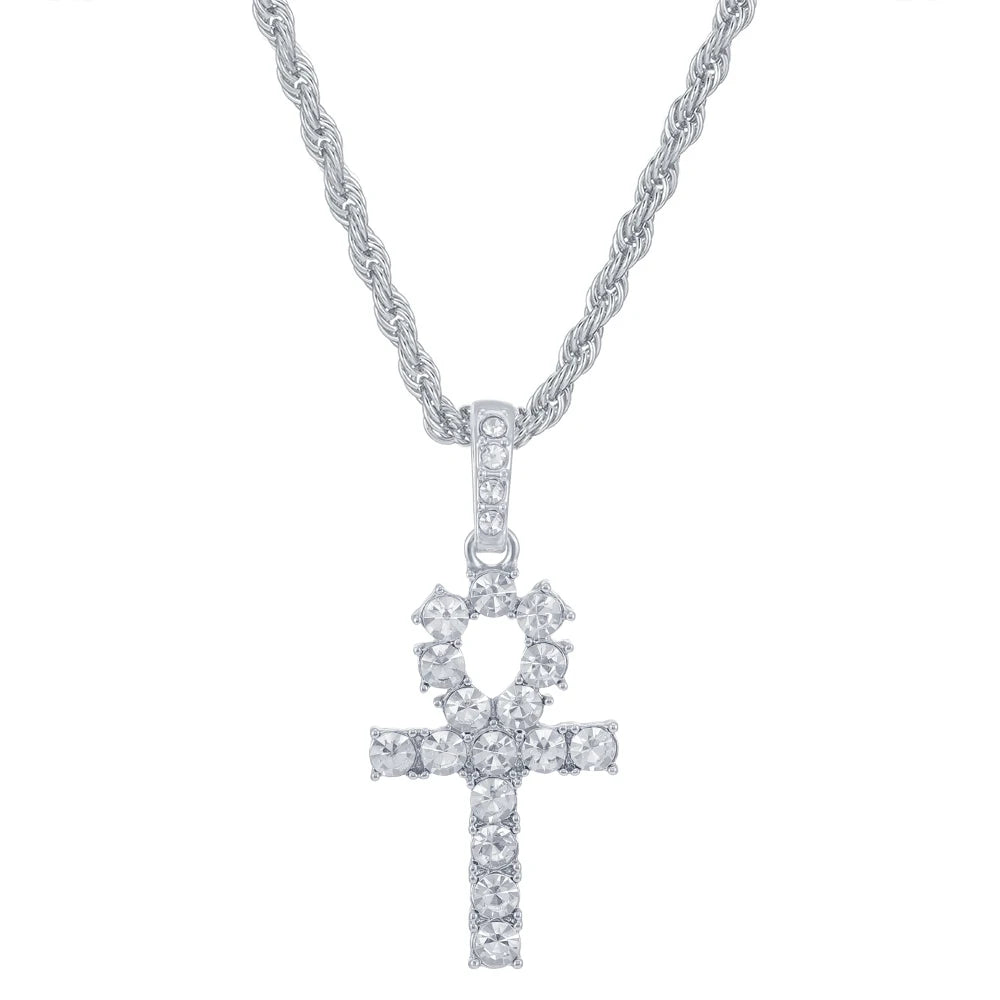 Collar con colgante de cruz, Unisex