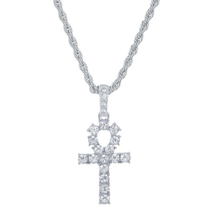 Collar con colgante de cruz, Unisex