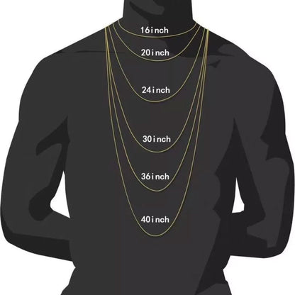 Collar con colgante de cruz, Unisex