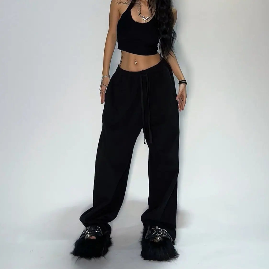 Pantalones casuales estilo Y2K Unisex