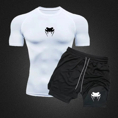 Conjunto deportivo de compresión para hombre