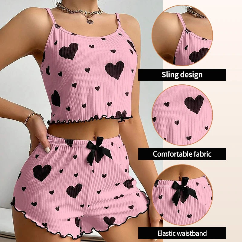 Pijama con estampados para mujer