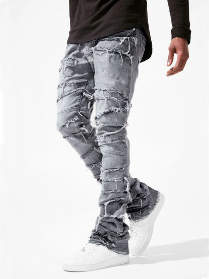 Vaqueros tipo "stacked" para hombre