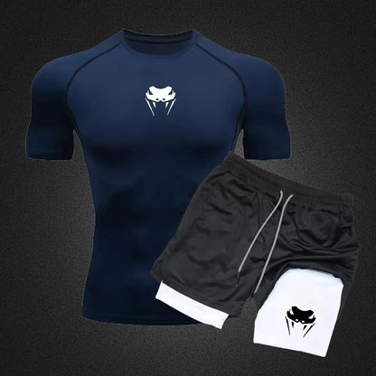 Conjunto deportivo de compresión para hombre