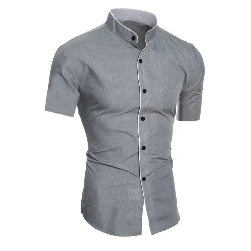 Camisa causal de manga corta
