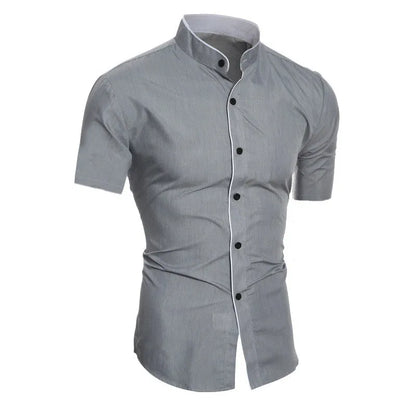 Camisa causal de manga corta