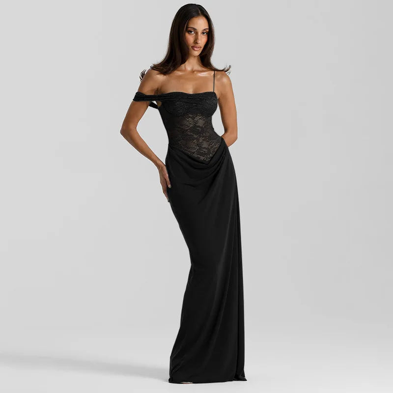 Vestido largo de lujo para mujer