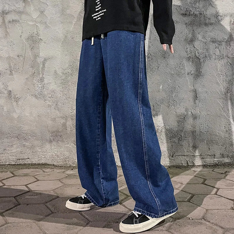 Vaqueros holgados de estilo coreano para hombre