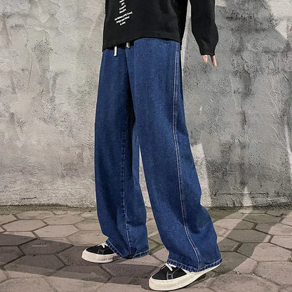 Vaqueros holgados de estilo coreano para hombre