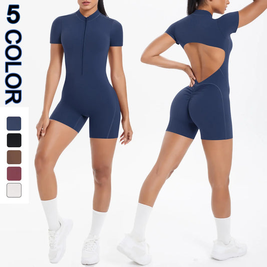 Conjunto deportivo de espalda abierta mujer