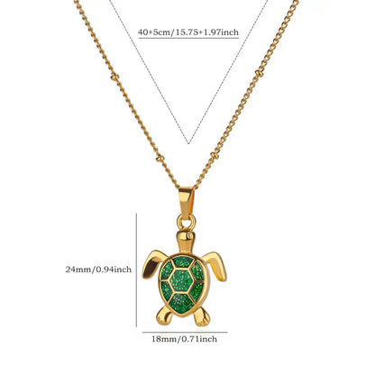 Collar con colgante de tortuga