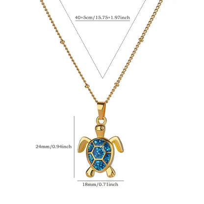 Collar con colgante de tortuga