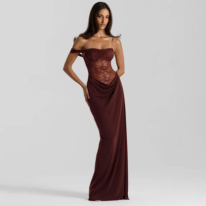 Vestido largo de lujo para mujer