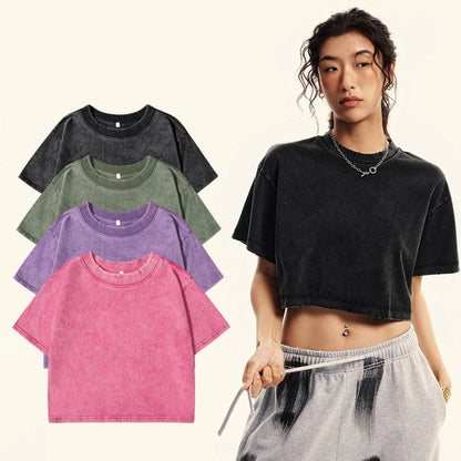Crop tops de mujer 100% algodón