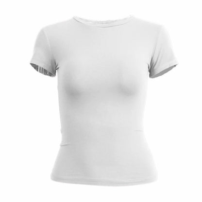 Camiseta de punto ajustada para mujer