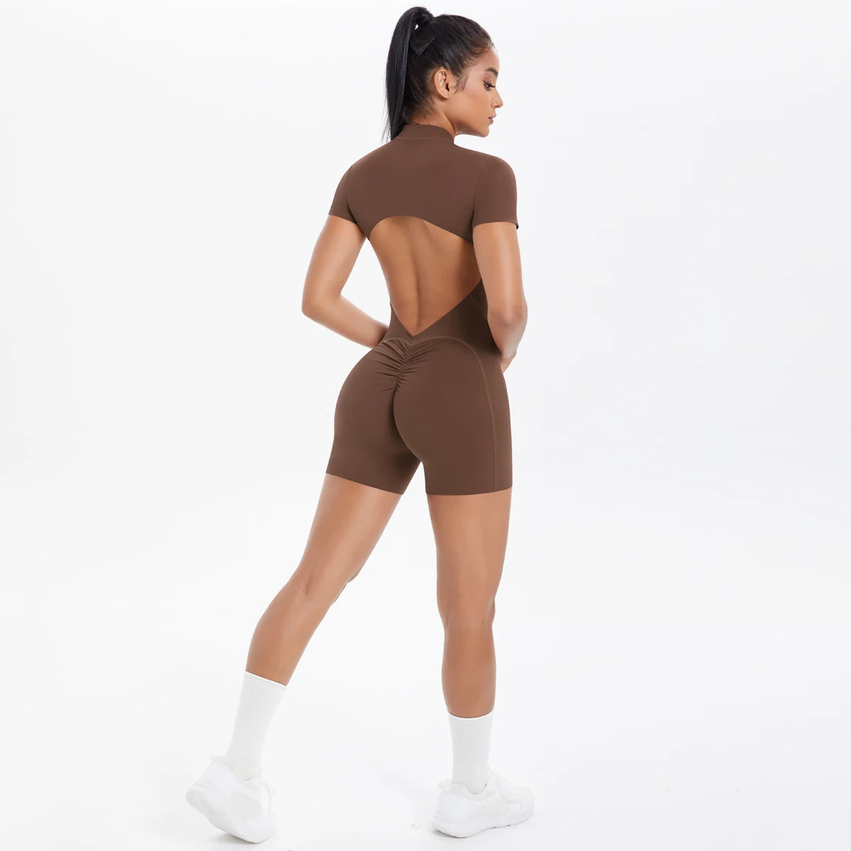 Conjunto deportivo de espalda abierta mujer