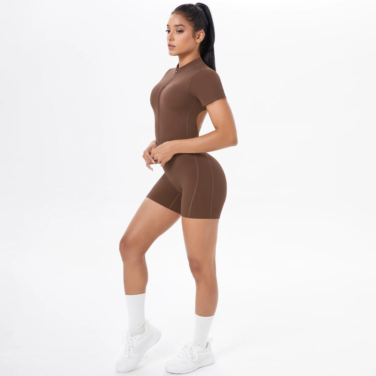 Conjunto deportivo de espalda abierta mujer