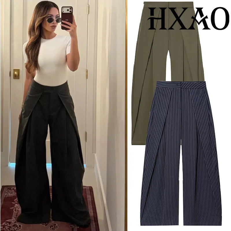 Pantalones anchos y holgados HXAO
