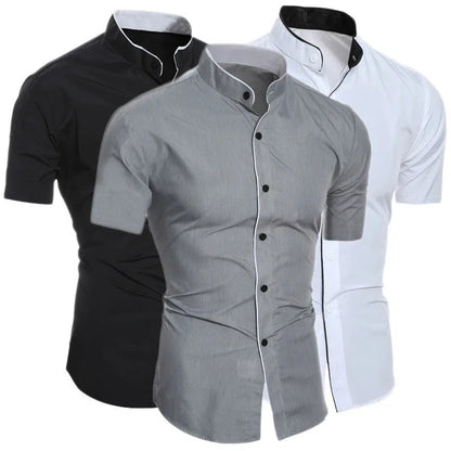 Camisa causal de manga corta