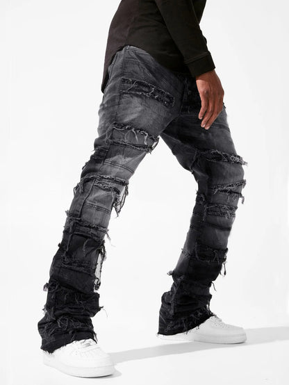 Vaqueros tipo "stacked" para hombre