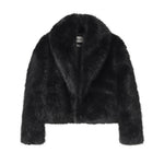 black fox fur coat