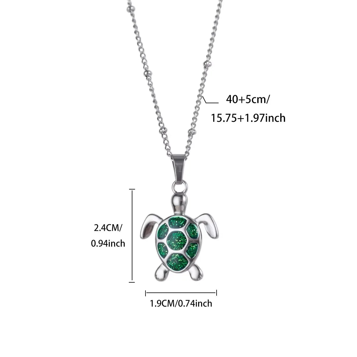 Collar con colgante de tortuga