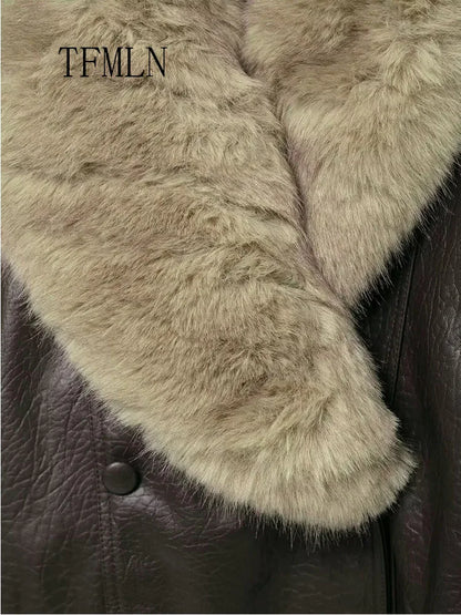 Chaqueta de piel sintética