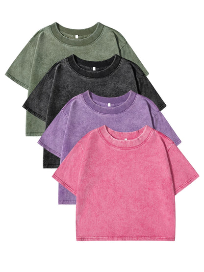 Crop tops de mujer 100% algodón