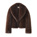 chocolate fur coat