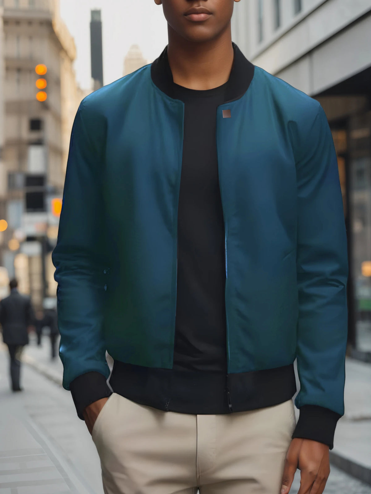 Chaqueta ligera y holgada para hombre