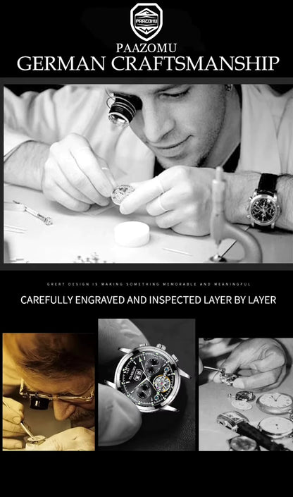 Reloj PAAZOMU de marca de lujo para hombre
