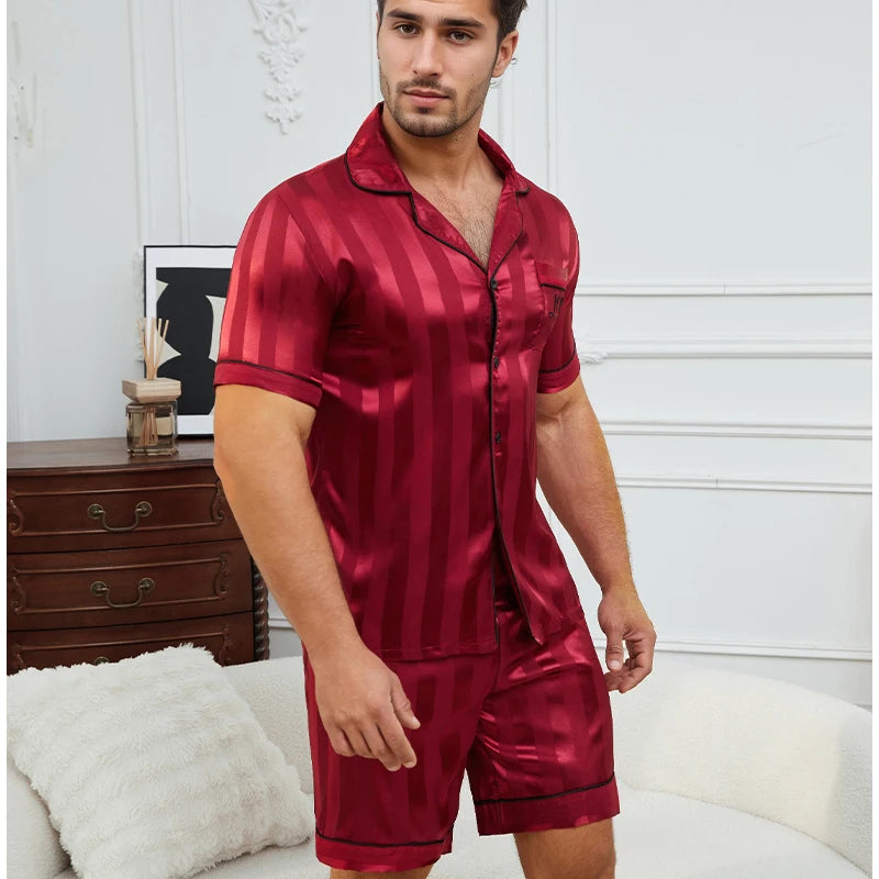 Conjunto de pijama a cuadros para hombre