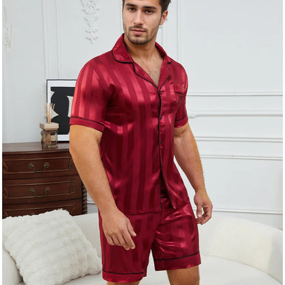 Conjunto de pijama a cuadros para hombre