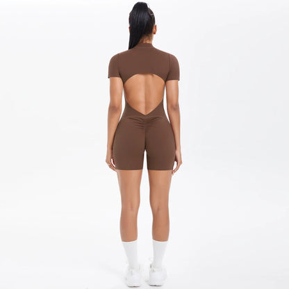 Conjunto deportivo de espalda abierta mujer