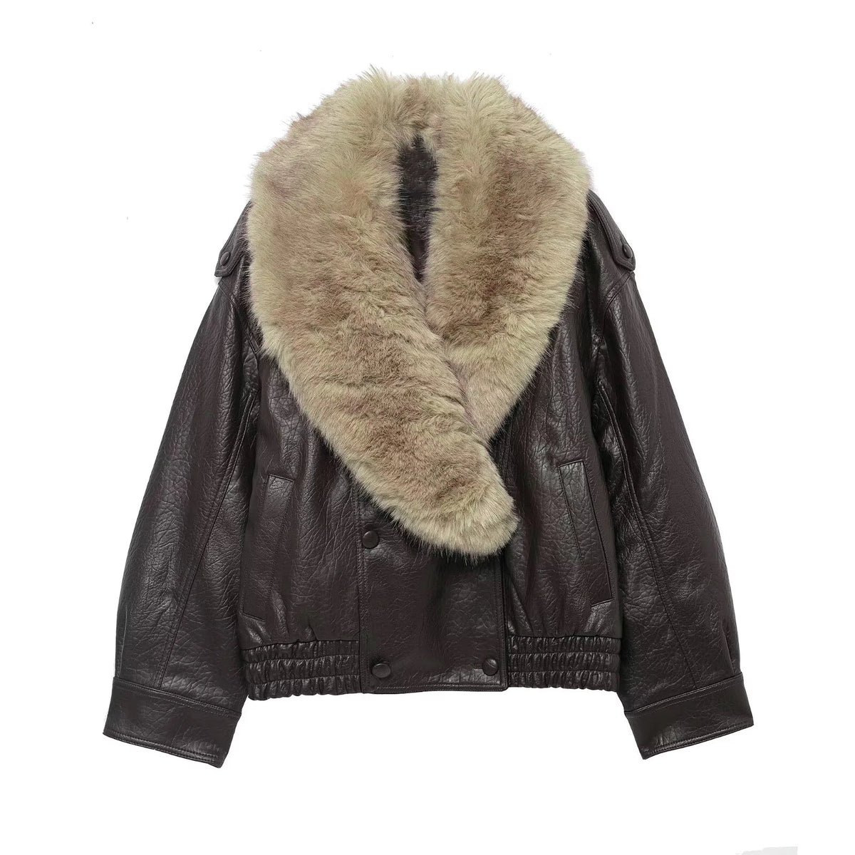 Chaqueta de piel sintética