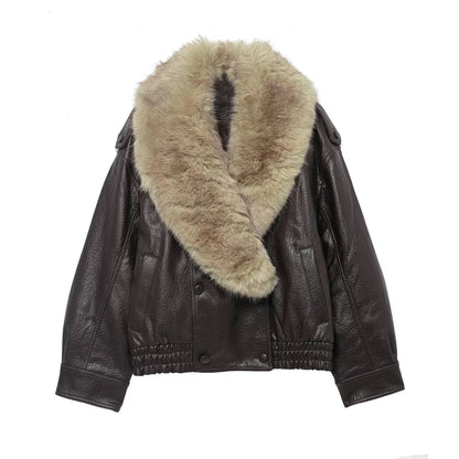 Chaqueta de piel sintética