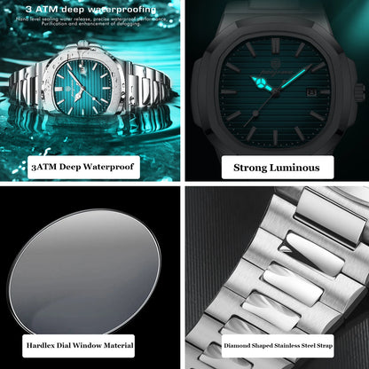 Reloj PAAZOMU de marca de lujo para hombre