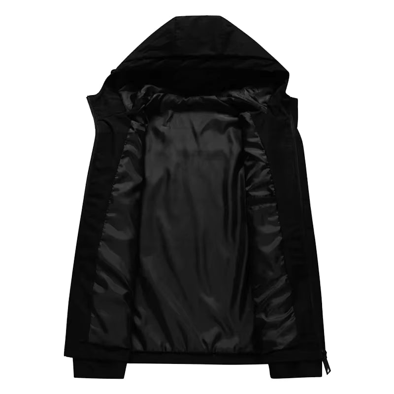 Chaqueta con capucha estilo streetwear para hombre