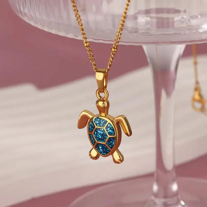 Collar con colgante de tortuga